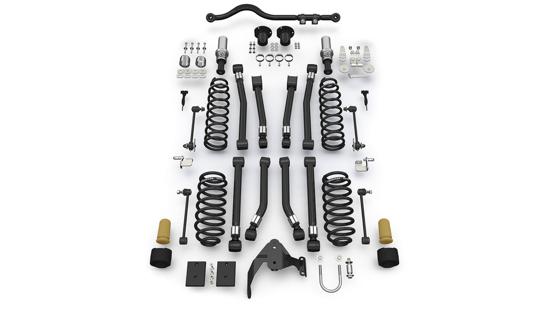 Jeep JK Short Arm Suspension 3 inch Alpine RT3 System No Shock Absorbers For 07-18 Wrangler JK 2 Door Teraflex 1233000