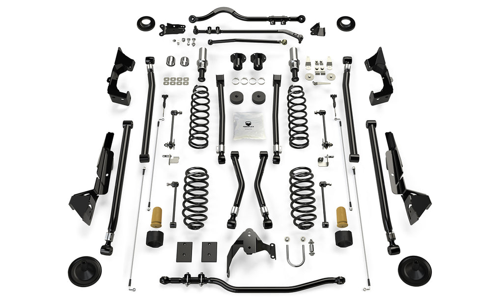 Jeep JK Long Arm Suspension 6 Inch Alpine RT6 System No Shock Absorbers For 07-18 Wrangler JK 2 Door TeraFlex 1236000