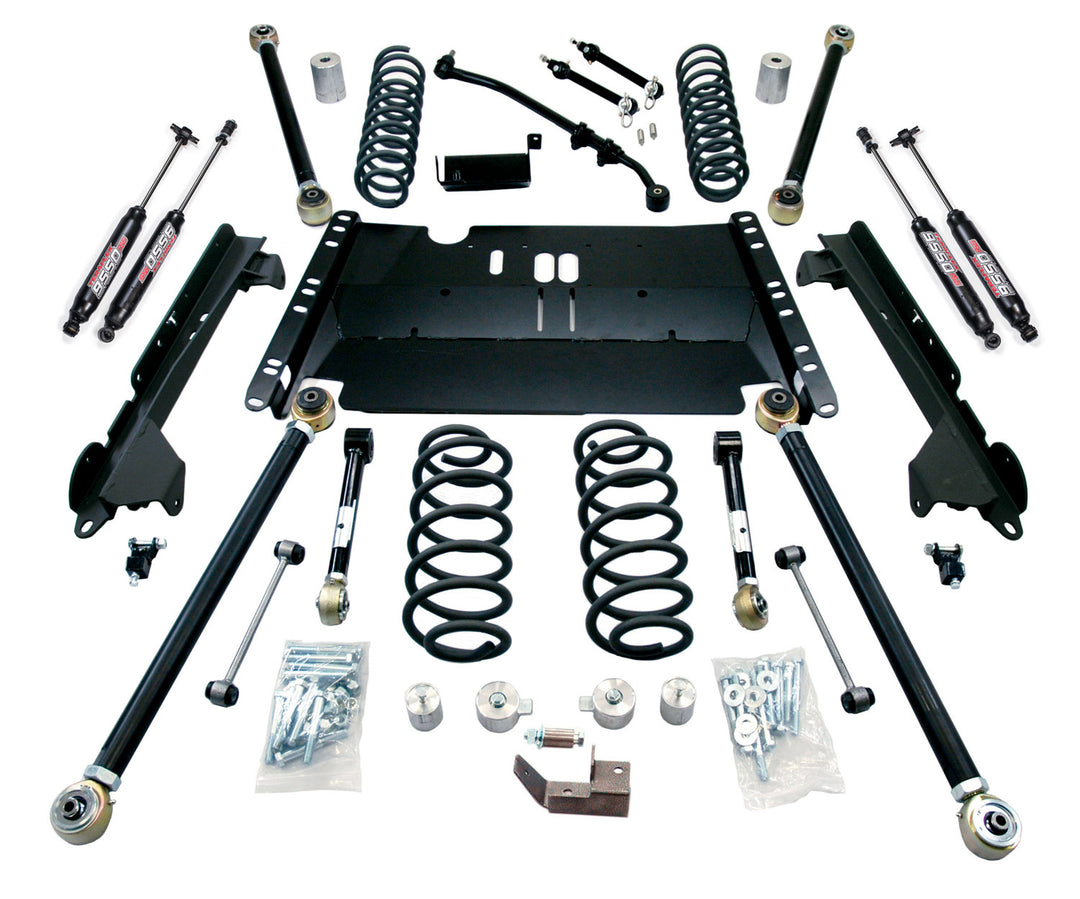 Jeep TJ 3 Inch Enduro LCG Long Flexarm Suspension System w/ 9550 Shocks 97-06 Wrangler TJ TeraFlex 1249372