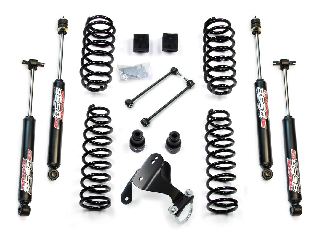 Jeep JK 2 Door 2.5 Inch Lift Kit w/ 9550 VSS Shocks 07-18 Wrangler JK TeraFlex 1251002