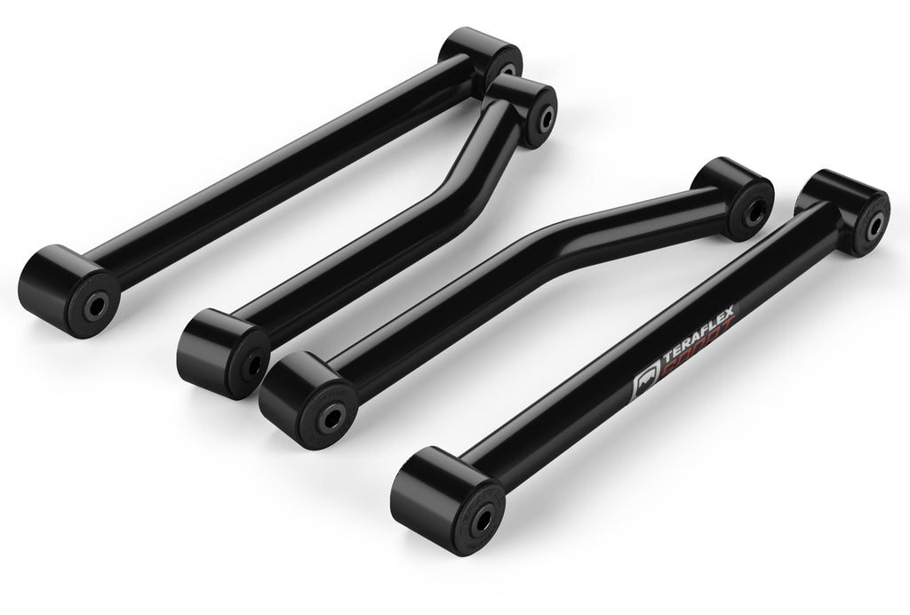 Jeep JK/JKU Sport Flexarm Kit 4-Arm Preset Control Arms Front Lower and Rear Upper 2.5-3 Inch Lift 07-18 Wrangler JK/JKU TeraFlex 1254000