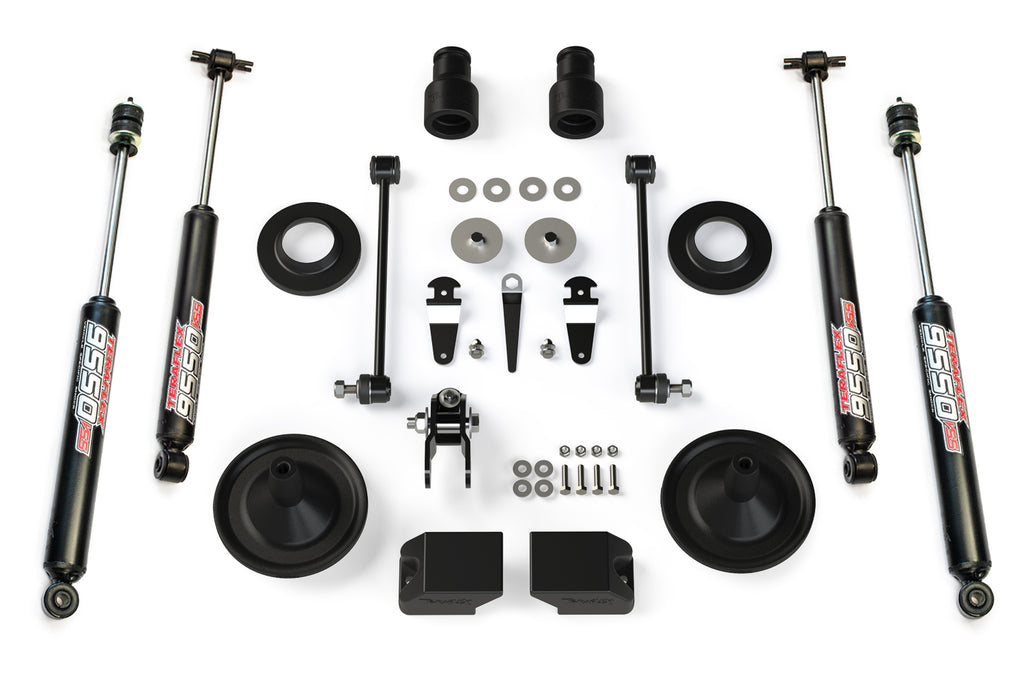 Jeep JK/JKU 2.5 Inch Performance Spacer Lift Kit w/ 9550 VSS Shocks 07-18 Wrangler JK/JKU TeraFlex 1255200