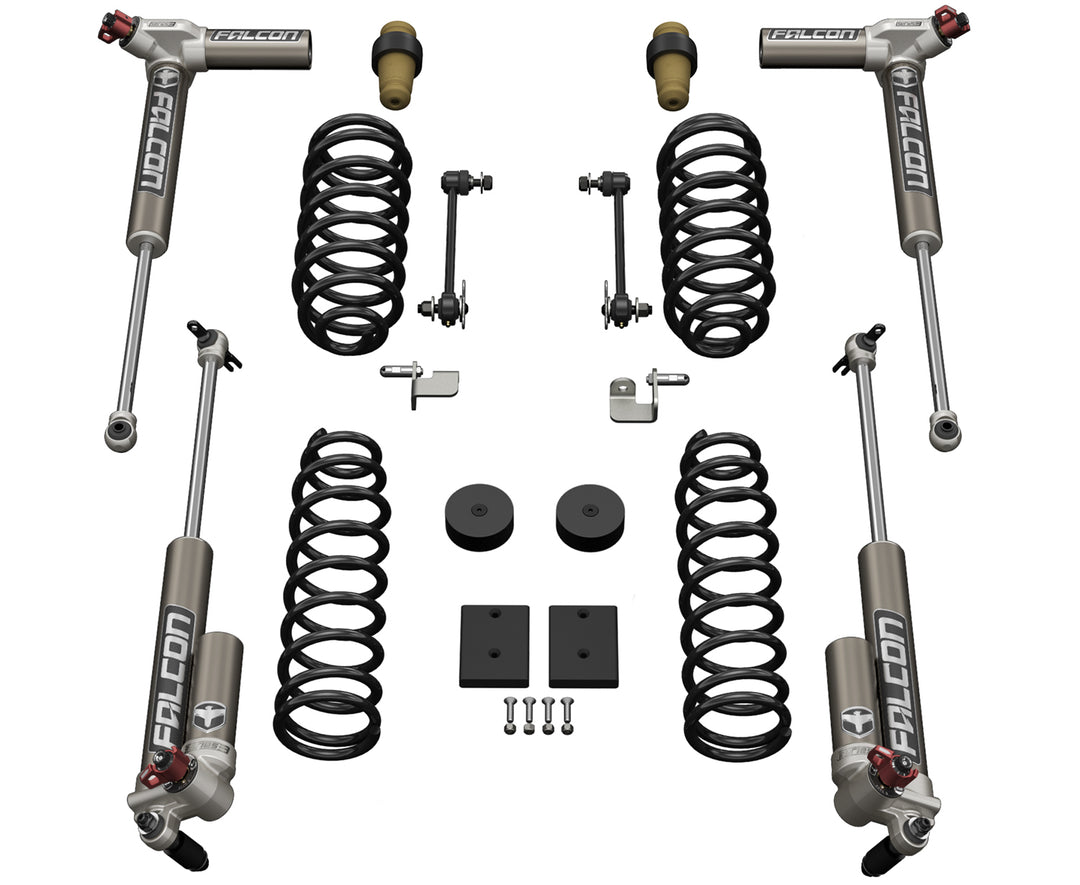 Jeep JKU 4 Door 1.5 Inch Sport ST1 Suspension System w/ Falcon 3.3 Shocks 07-18 Wrangler JKU TeraFlex 1311033