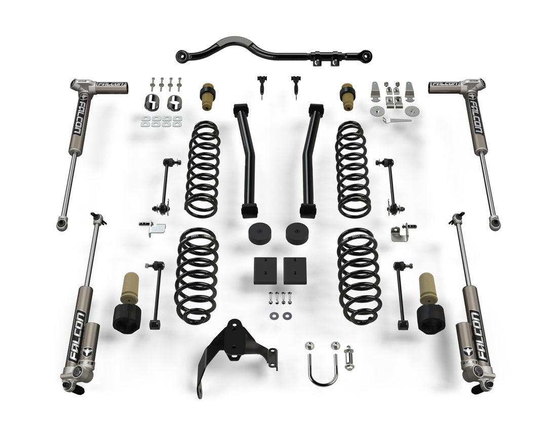 Jeep JKU 4 Door 2.5 Inch Sport ST2 Suspension System w/ Falcon 3.1 Shocks 07-18 Wrangler JKU TeraFlex 1312031