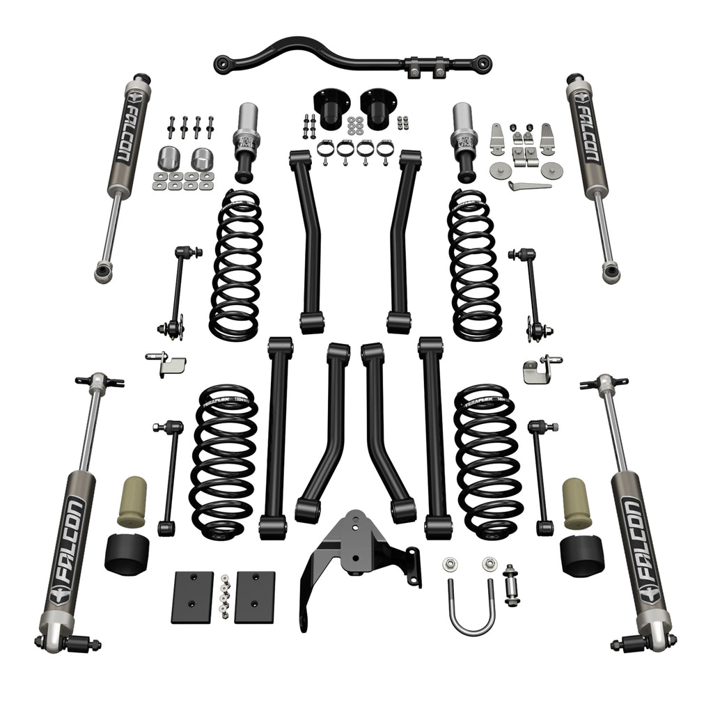 Jeep JKU 4 Door 3 Inch Sport ST3 Suspension System w/ Falcon 2.1 Shocks 07-18 Wrangler JKU TeraFlex 1313021