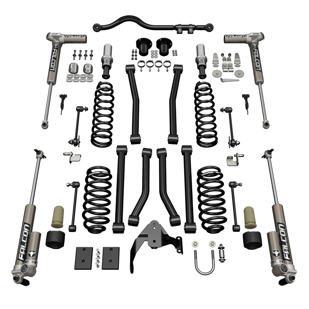 Jeep JKU 4 Door 3 Inch Sport ST3 Suspension System w/ Falcon 3.1 Shocks 07-18 Wrangler JKU TeraFlex 1313031