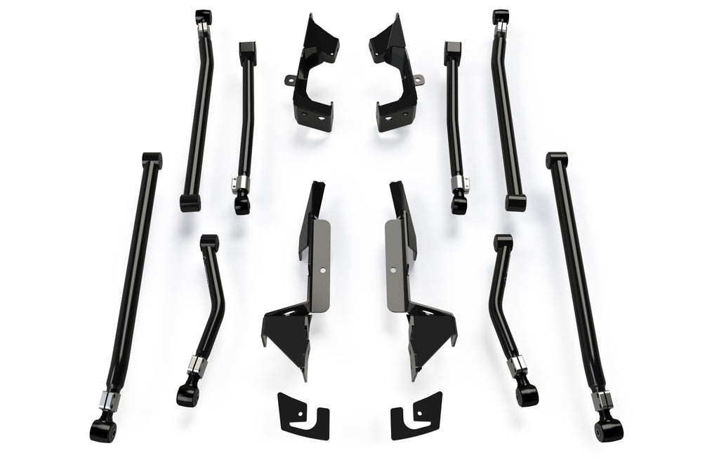 Jeep JK/JKU 8-Arm Adjustable Alpine Long Flexarm and Bracket Kit 3-6 Inch Lift Complete 07-18 Wrangler JK/JKU TeraFlex 1315010