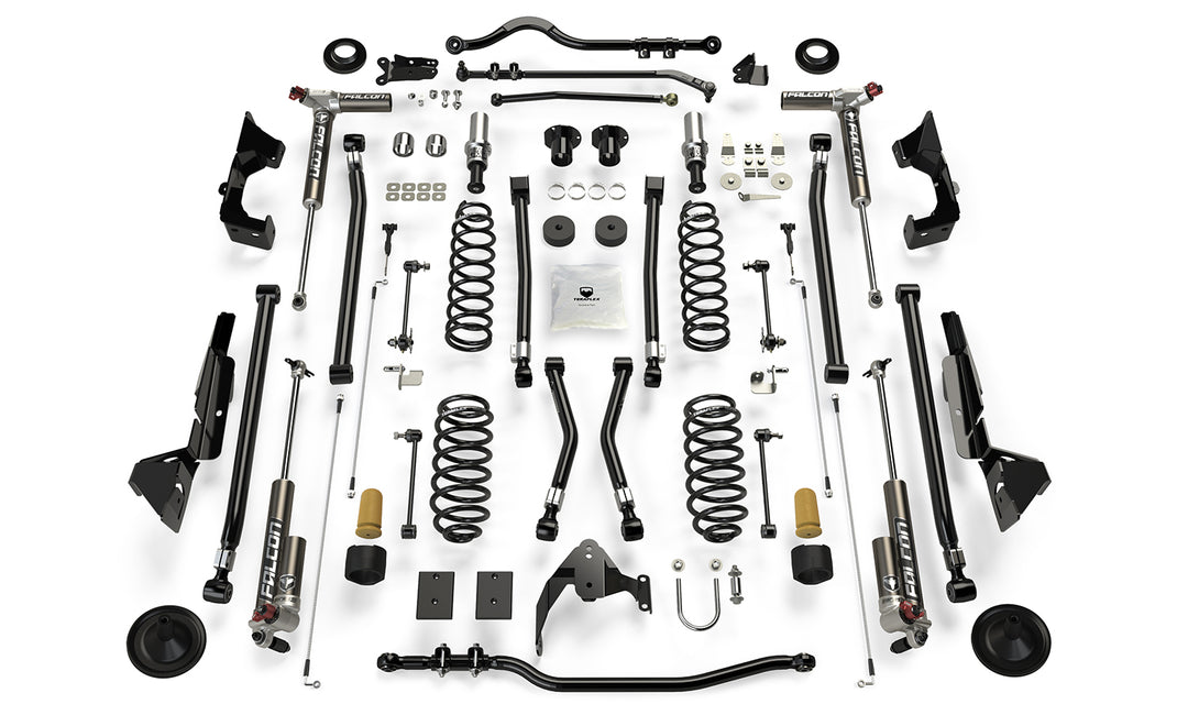 Jeep JKU 4 Door Alpine CT6 Suspension System 6 Inch Lift w/ Falcon 3.3 Shocks 07-18 Wrangler JKU TeraFlex 1326033