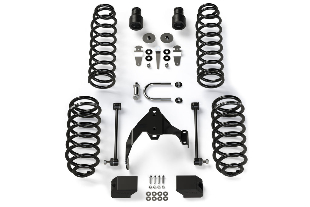 Jeep JKU 4 Door 2.5 Inch Lift Kit No Shocks Or Shock Extensions 07-18 Wrangler JKU TeraFlex 1351000