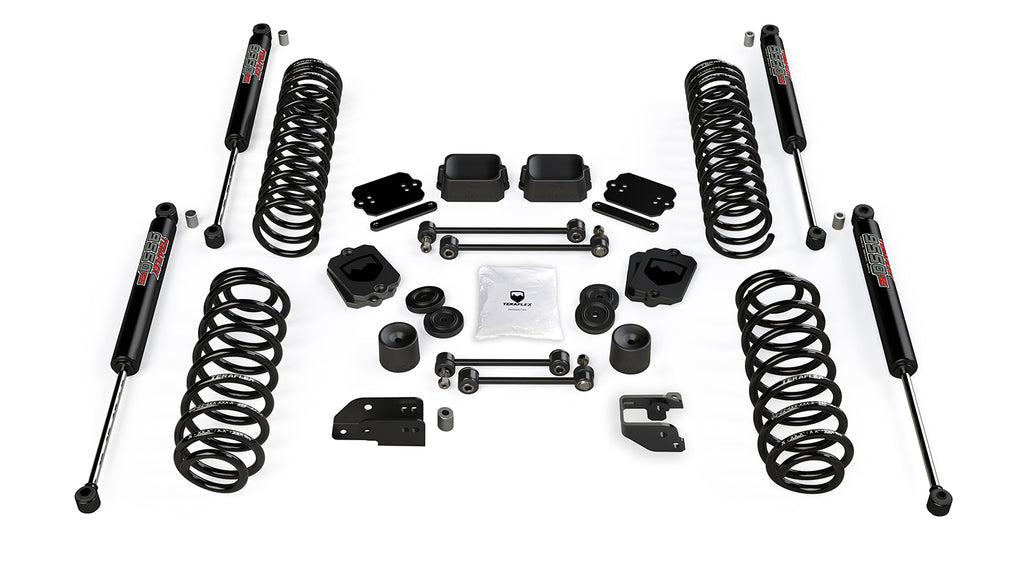 Jeep JL Coil Spring Base 3.5 Inch Lift Kit and 9550 VSS Twin Tube Shocks For 10-Pres Wrangler JL 4 Door TeraFlex 1356050