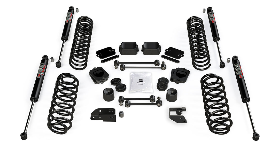 Jeep JL Coil Spring Base 3.5 Inch Lift Kit and 9550 VSS Twin Tube Shocks For 10-Pres Wrangler JL 2 Door TeraFlex 1356052