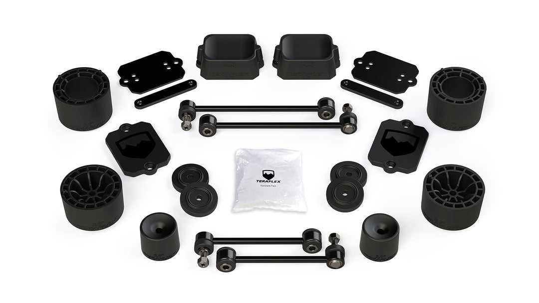 Jeep JLU 4 Door Sport/Sahara 2.5 Inch Performance Spacer Lift Kit No Shocks Or Shock Extensions 18-Pres Wrangler JLU TeraFlex 1365200