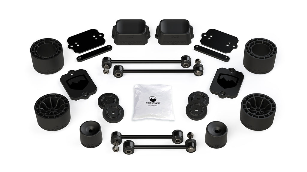 Jeep JLU 4 Door Sport/Sahara 2.5 Inch Performance Spacer Lift Kit No Shocks Or Shock Extensions 18-Pres Wrangler JLU TeraFlex 1365200