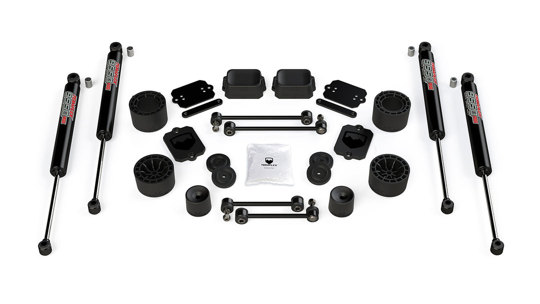 JLU 2.5 Inch Performance Spacer Lift Kit with 9550 VSS Shocks For 19-Current Jeep JLU Wrangler Unlimited Sport/Sahara 4 Door TeraFlex 1365250