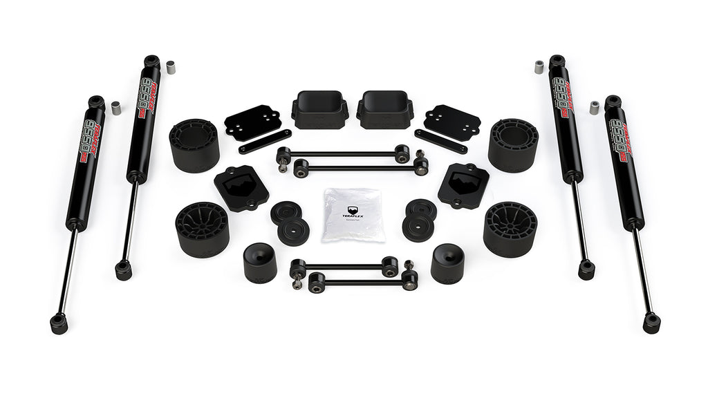 JLU 2.5 Inch Performance Spacer Lift Kit with 9550 VSS Shocks For 19-Current Jeep JLU Wrangler Unlimited Sport/Sahara 4 Door TeraFlex 1365250