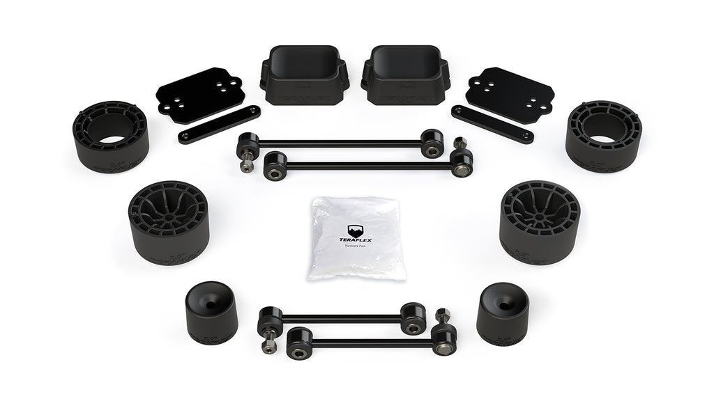 Jeep JL 2 Door Rubicon 2.5 Inch Performance Spacer Lift Kit No Shocks Or Shock Extensions 18-Pres Wrangler JL TeraFlex 1365310