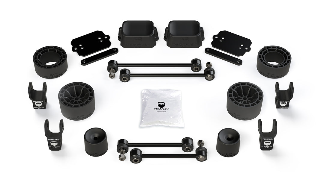 Jeep JL 2 Door Rubicon 2.5 Inch Performance Spacer Lift Kit w/ Shock Extensions 18-Pres Wrangler JL TeraFlex 1365315