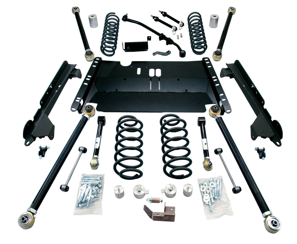 Jeep LJ Unlimited 4 Inch Enduro LCG Long Flexarm Suspension System No Shocks 97-06 Wrangler LJ TeraFlex 1449482