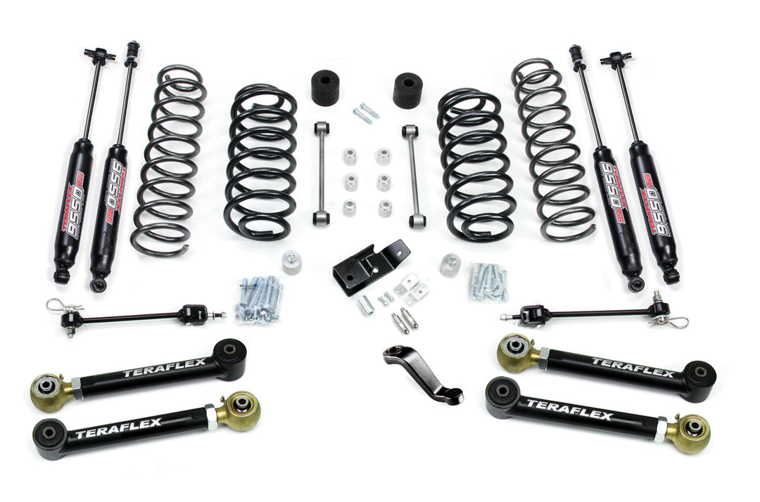 Jeep TJ/LJ 4 Inch Suspension System w/ 4 Flexarms and 9550 Shocks 97-06 Wrangler TJ/LJ TeraFlex 1456432