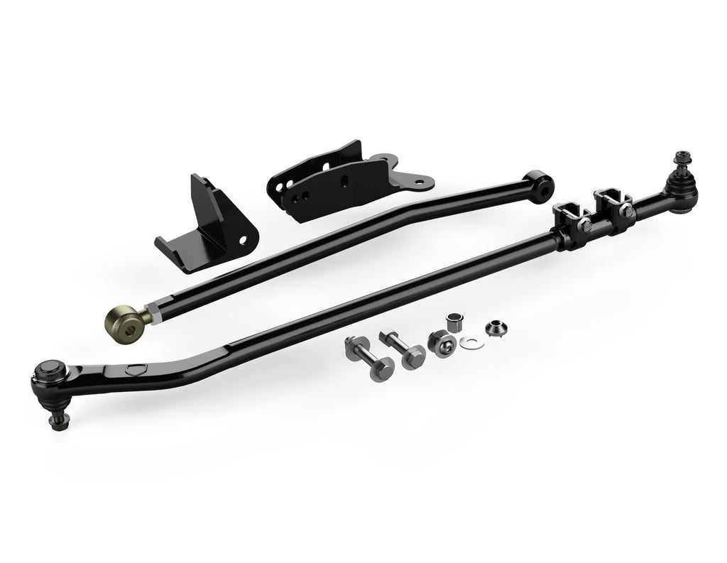 Jeep JK/JKU HD Drag Link Flip Kit w/ Front Track Bar Drop Bracket and Frame Brace Kit Complete 07-18 Wrangler JK/JKU TeraFlex 1600450