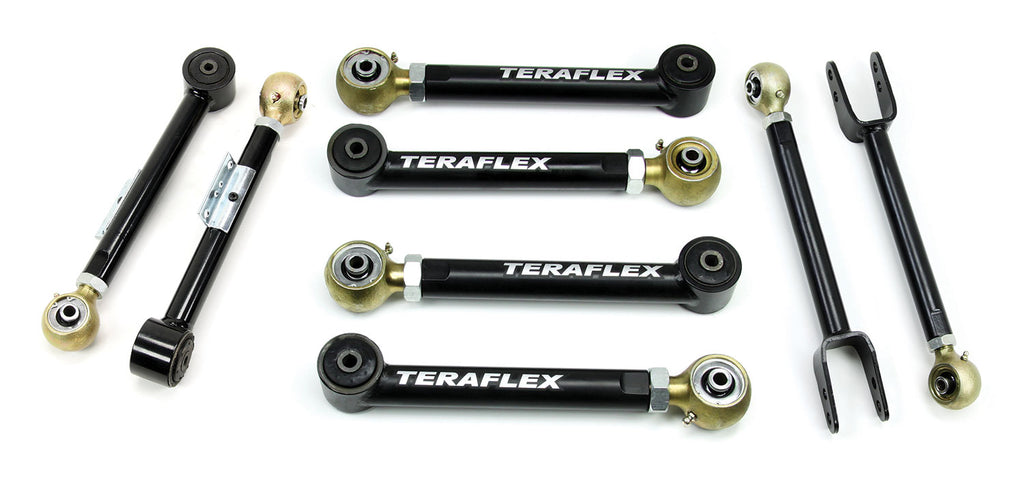 Jeep TJ/LJ 8-Arm Adjustable Flexarm Kit 0-4 Inch Lift 97-06 Wrangler TJ/LJ TeraFlex 1615000