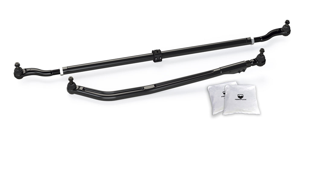 Jeep JL and Jeep JT HD Forged Drag Link Kit and HD Chromoly Tie Rod Kit (0-6 Inch Lift) TeraFlex 1863900