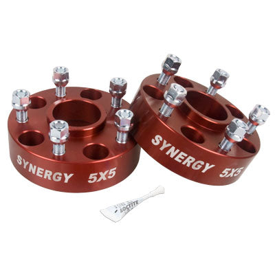 Jeep Hub Centric Wheel Spacers 5X5-1.50 Inch Width 1/2-20 UNF Stud Size Synergy MFG 4112-5-50-H