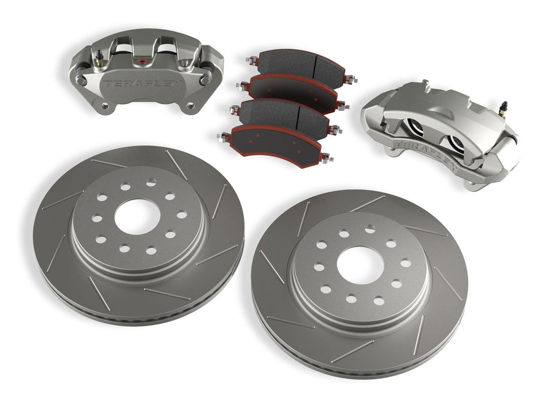 Jeep JK/JKU Front Big Brake Kit w/ Slotted Rotors 07-18 Wrangler JK/JKU TeraFlex 4303420