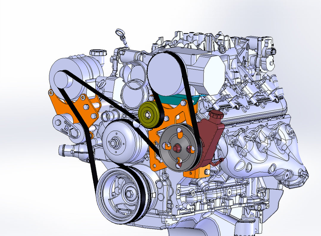 Goatbuilt GM LS York Mount Replaces Alternator - Skinny Pedal Racing