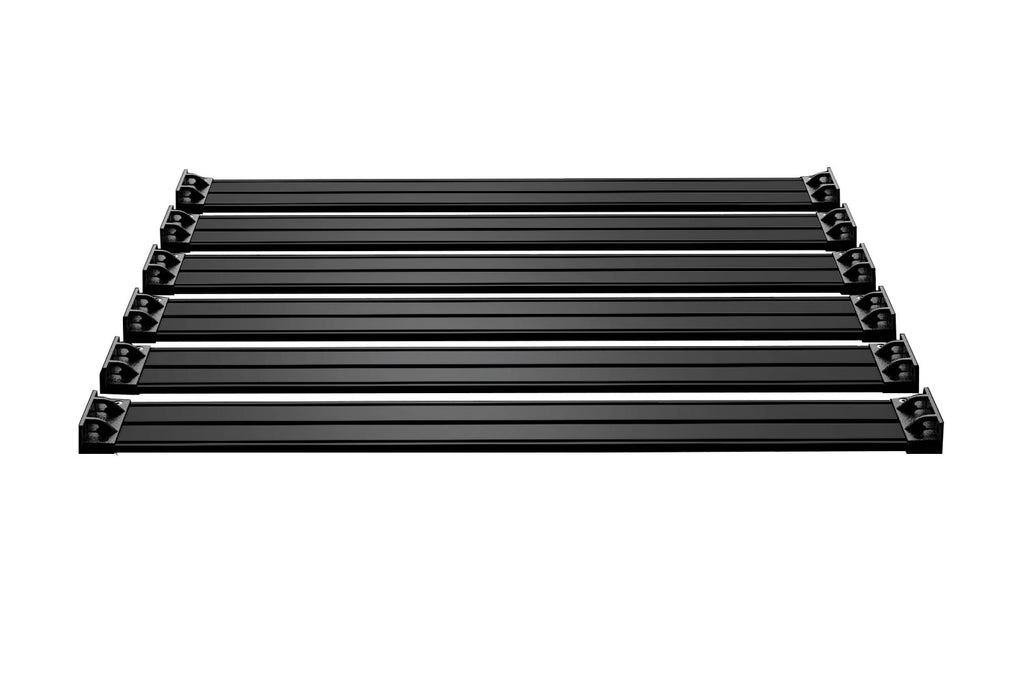 Jeep JKU 4 Door Nebo Roof Rack 6-Piece Cargo Slat Kit Black 07-18 Wrangler JKU TeraFlex 4722060