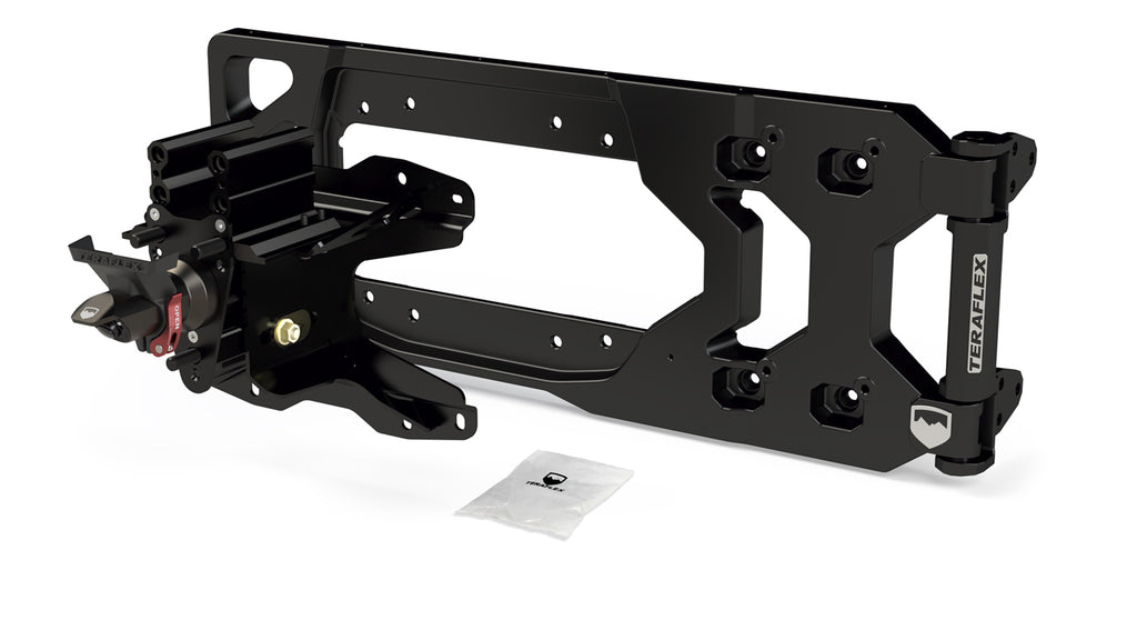 Jeep JL Alpha HD Hinged Spare Tire Carrier and Adjustable Spare Tire Mount Kit - 5x5 Inch TeraFlex 4838920