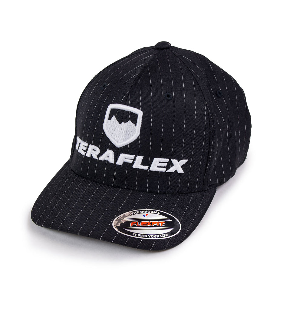 Premium FlexFit Pinstripe Hat Black Large / XL TeraFlex 5237037