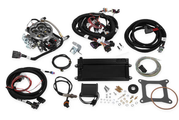 Holley Terminator LS TBI Kit - Polished w/ Transmission Control PART# 550-421 - Skinny Pedal Racing