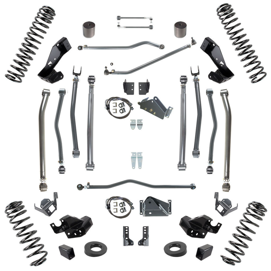 JK 6.0 Inch Lift Stage 4 Suspension System 07-18 Wrangler JKU 4 DR Synergy MFG 8044-60