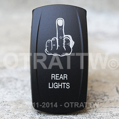 Switch, Rocker Rear Lights using middle finger graphic    860565