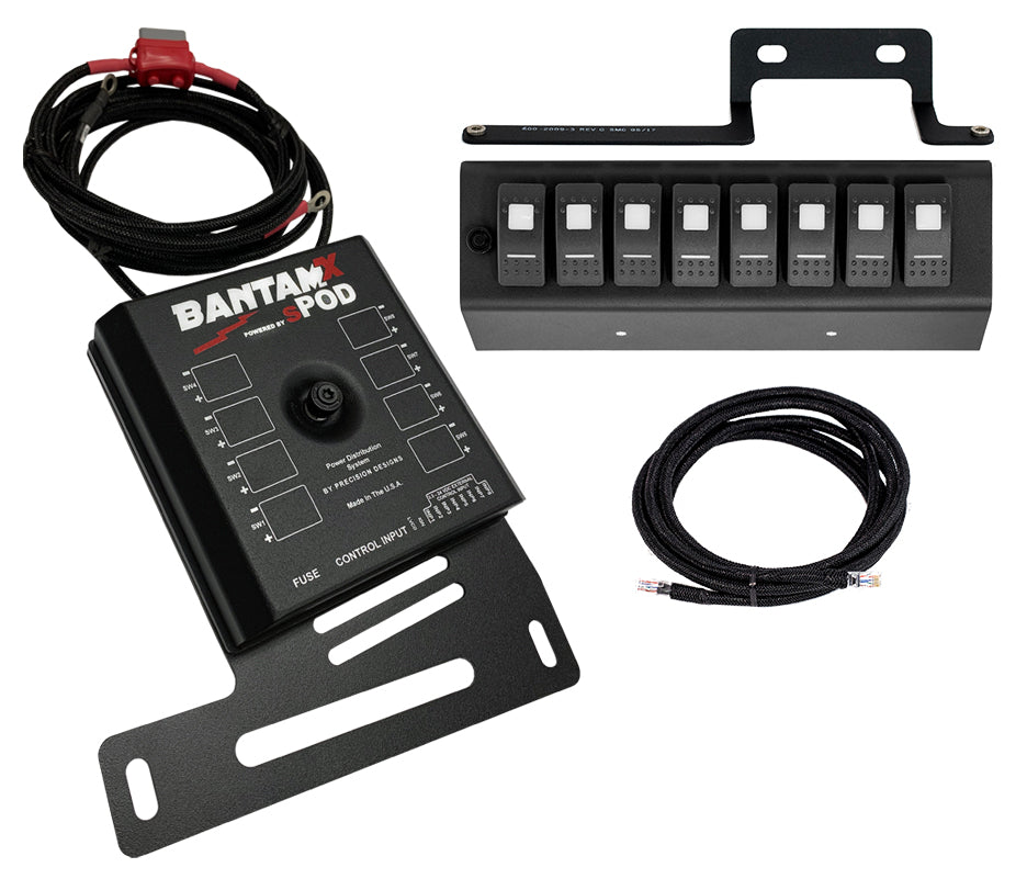 BantamX w/ Red LED Switch panel for JK 2009-2018 870085
