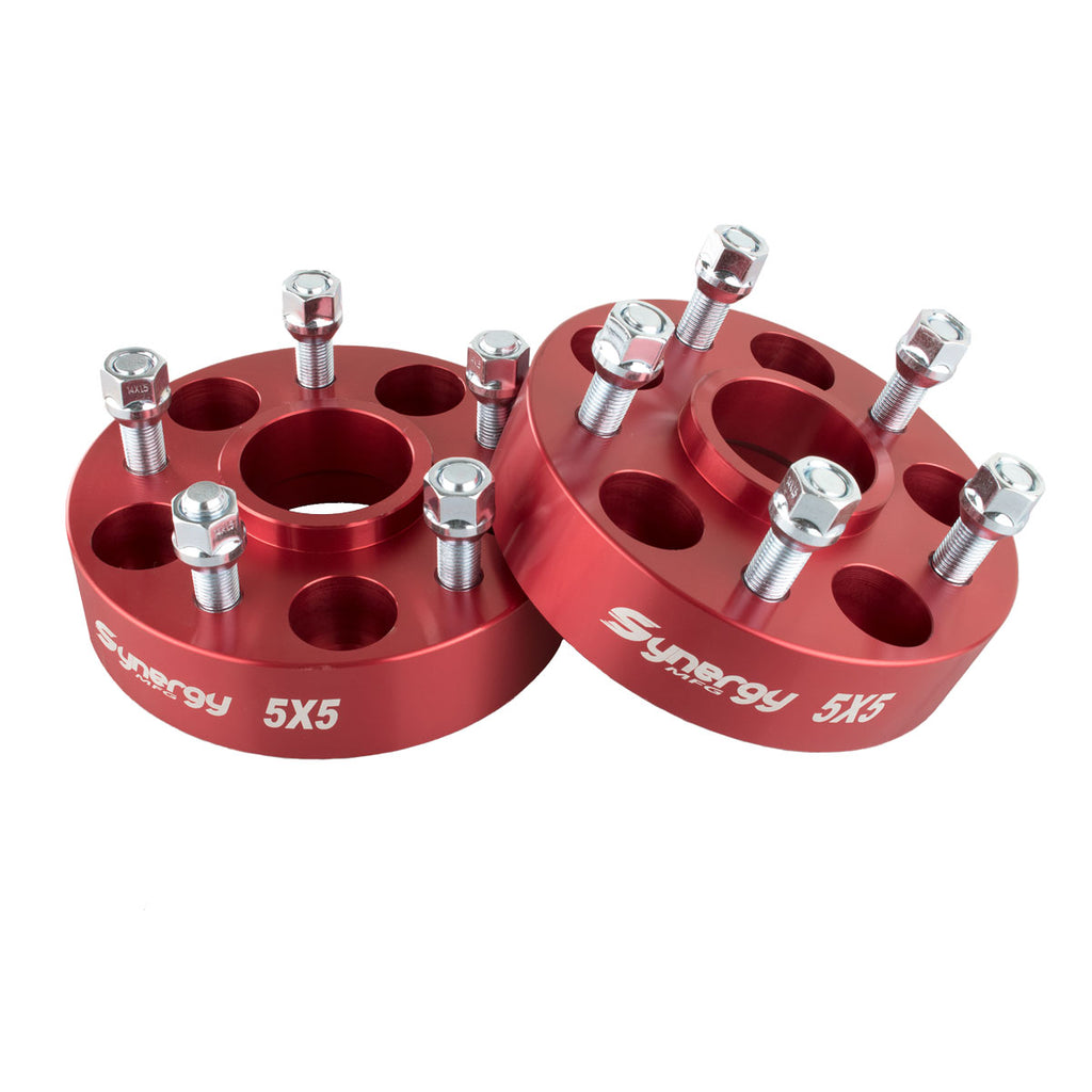 Jeep JL Hub Centric Wheel Spacers 5X5-1-3/4 Inch Width M14 x 1.50 Stud Size Wrangler JL Synergy MFG 8810-02