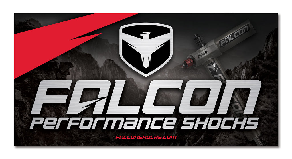 Falcon Performance Shocks Banner 3 Feet X 6 Feet Teraflex 93-01-01-002