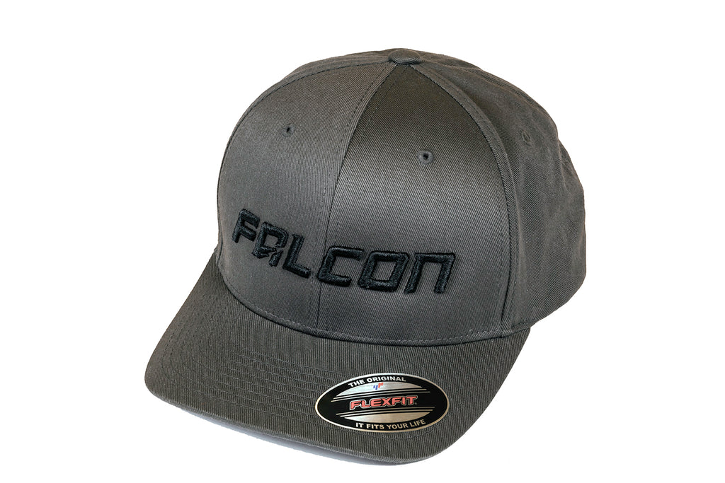 Falcon Shocks FlexFit Curved Visor Hat Dark Gray/Black Large/XLarge Teraflex 93-03-04-002