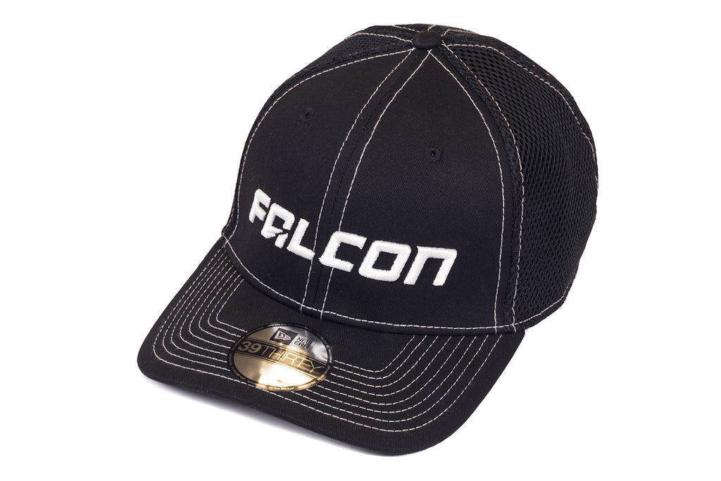 Falcon New Era Contrast Stitch Curved Visor Hat Black/White Small/Medium Teraflex 93-05-02-010