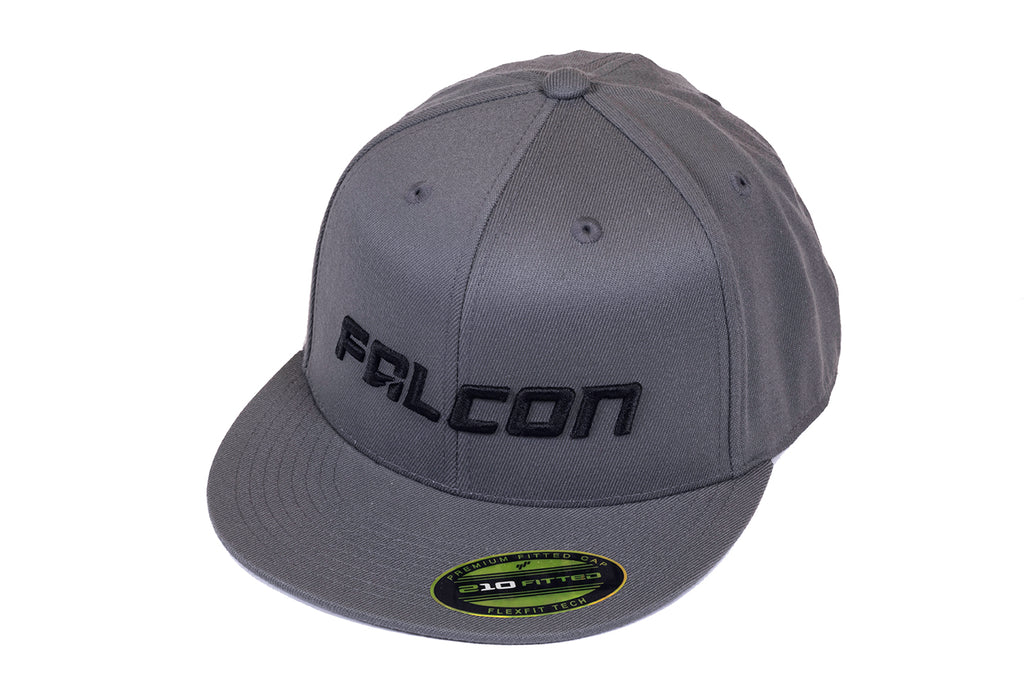 Falcon Shocks FlexFit Flat Visor Hat Dark Gray/Black Small/Medium Teraflex 93-06-02-002