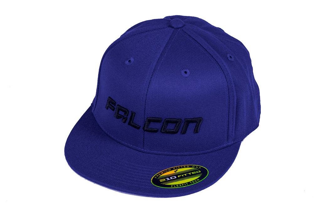 Falcon Shocks FlexFit Flat Visor Hat Royal Blue/Black Small/Medium Teraflex 93-06-02-004