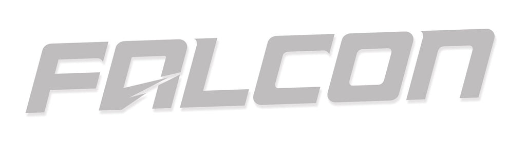 Falcon Performance Shocks Logo Decal 10 Inch Silver Teraflex 95-04-02-100