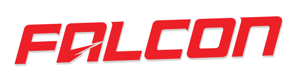 Falcon Performance Shocks Logo Decal 10 Inch Red Teraflex 95-04-04-100