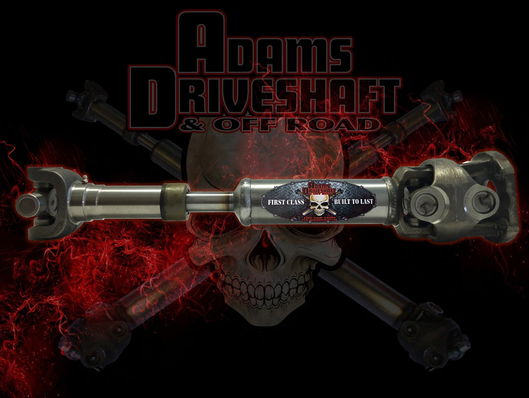 Adams Driveshaft Jeep LJ Rubicon Rear 1350 CV Driveshaft Extreme Duty Series ASDLJ-1350CVR-SRUB