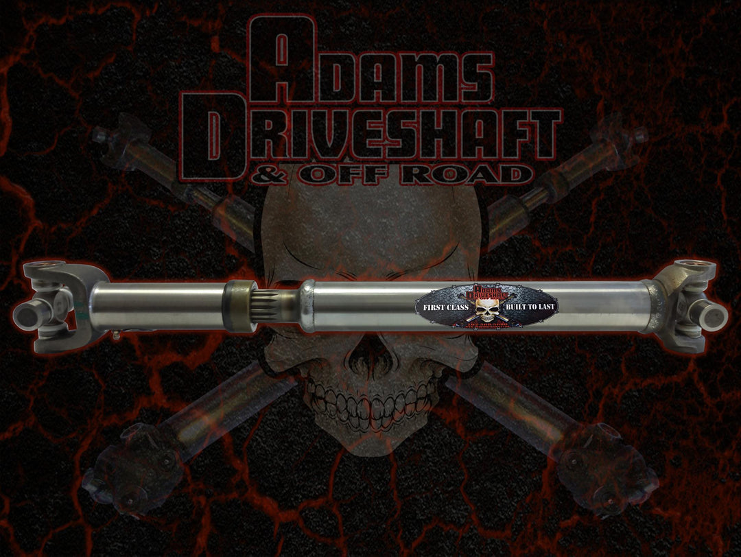 Adams Driveshaft YJ Front Slip N Stub 1310 Driveshaft Extreme Duty Series ASDYJ-1310SF-S