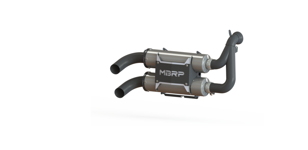 Stacked Dual Slip On Exhaust Pipe For 15-22 Polaris RZR 900 Performance Series MBRP AT-9520PT