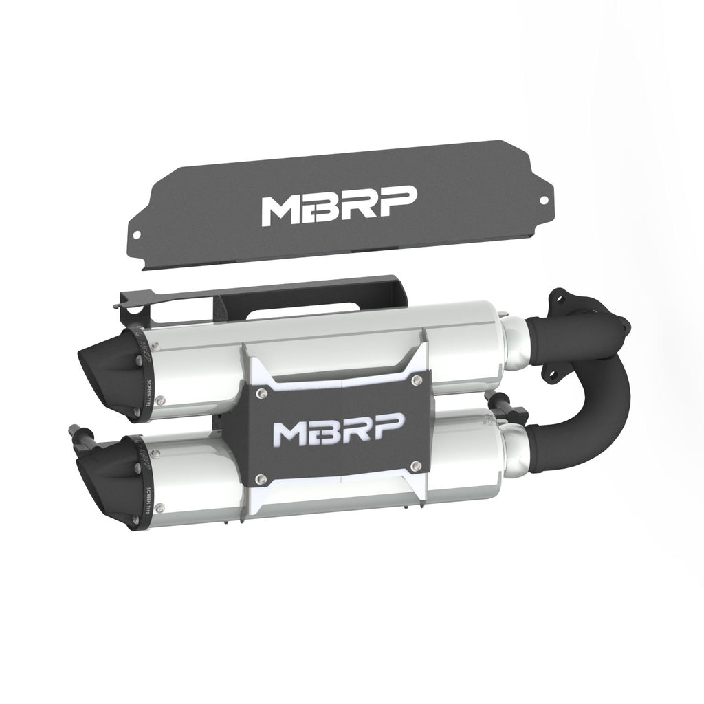 Stacked Dual Slip On Exhaust Pipe For 20- 22 Polaris RZR Pro XP Turbo Performance Series MBRP AT-9524PT