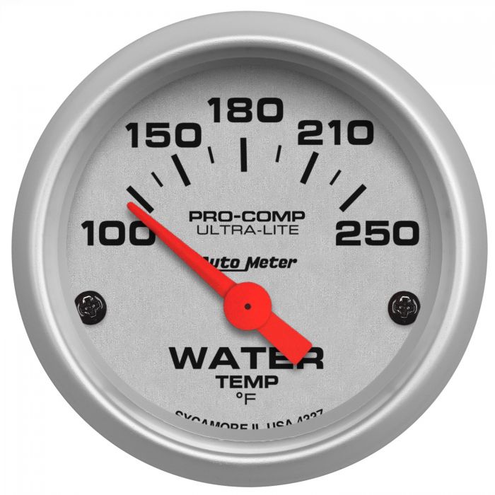 AutoMeter 2-1/16" WATER TEMPERATURE, 100-250 °F, AIR-CORE, ULTRA-LITE 4337 - Skinny Pedal Racing