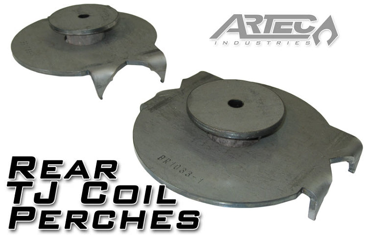 Rear TJ Coil Perches And Retainers 3 Inch Pair Artec Industries BR1033